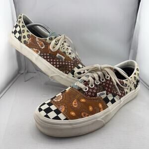 Vans Era Bandana Patchwork Mix Men 7.5 Women 9 Checkerboard Paisley Floral‎ Rare